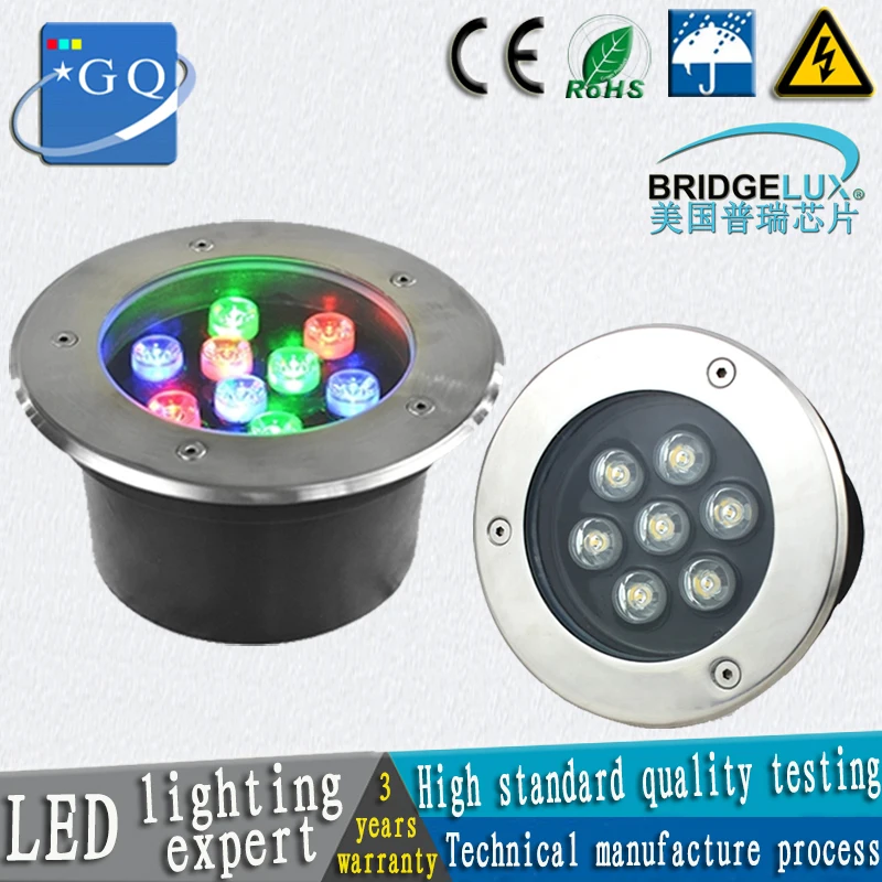 

20pcs/lot FEDEX DHL 1-36W LED underground light 1W 45mil big chip Buried foot ground floor recessed lamp DC12V24VAC85-265V