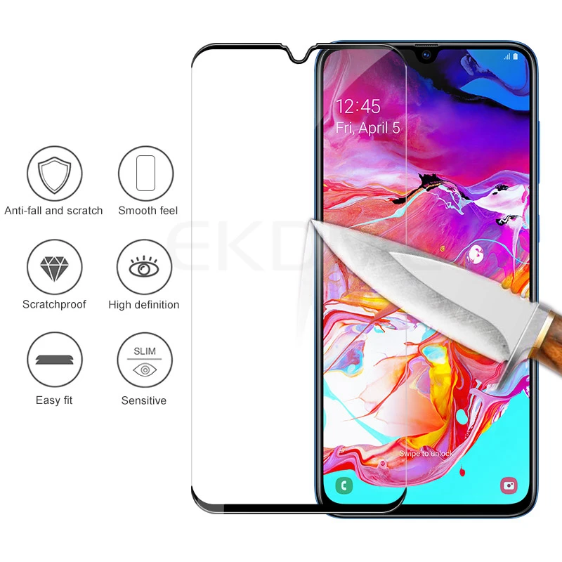 Защитное закаленное стекло для Samsung Galaxy A70 A60 A40 A50 A30 A10 A505F A305F A105F Защитная пленка