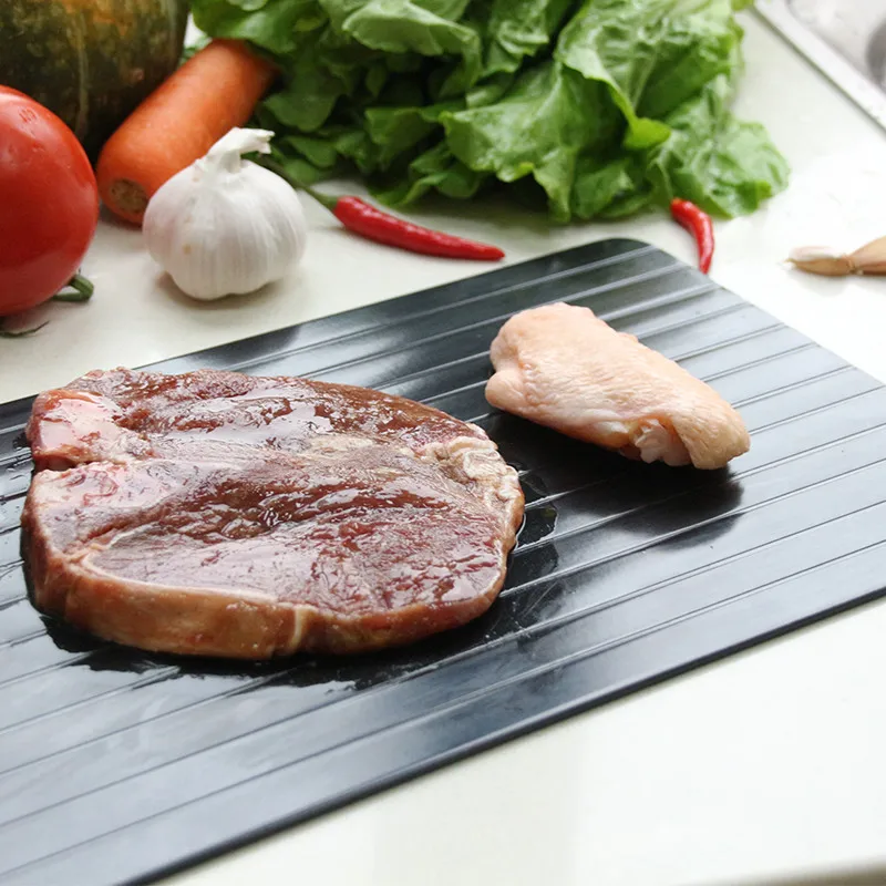 

Hamburger Meat Beef Grill Make Tool Metal Plate Defrosting Tray Safe Fast Thawing Frozen Meat Defrost Kitchen Tool