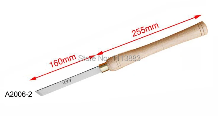 

HSS Lathe Chisel Woodturning Skew Chisel A2006-2 (15 x 160mm) Beveled On Both Sides