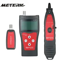 Многофункциональный ЖКД сетевой тестер кабеля RJ11 RJ45 длина провода Finder с 1 дистанционным адаптером