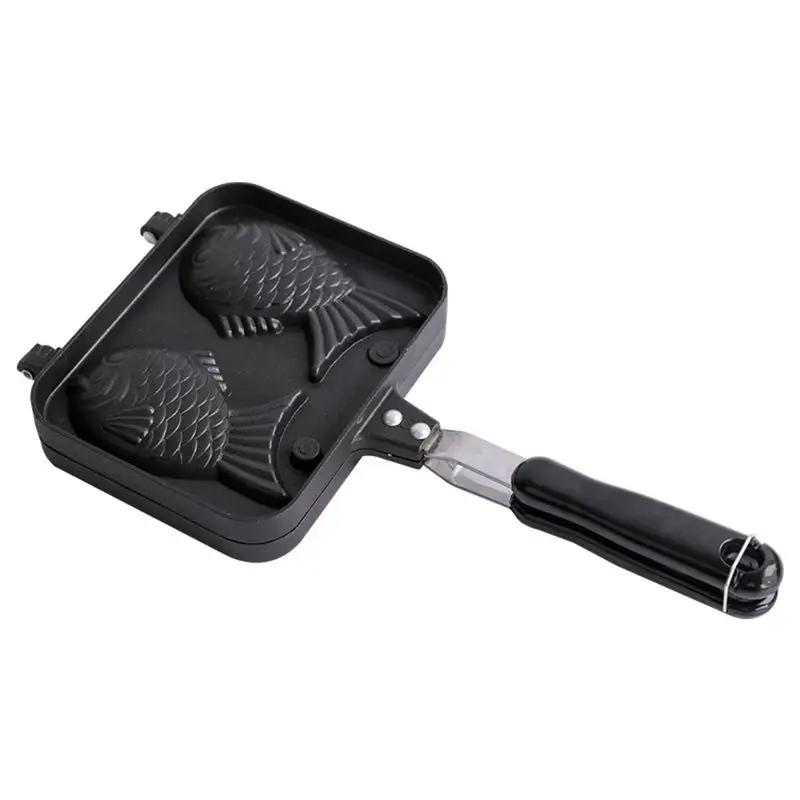 Двойная рыба вафельница яйцо для выпечки торта форма Taiyaki Gofrera двойная сторона