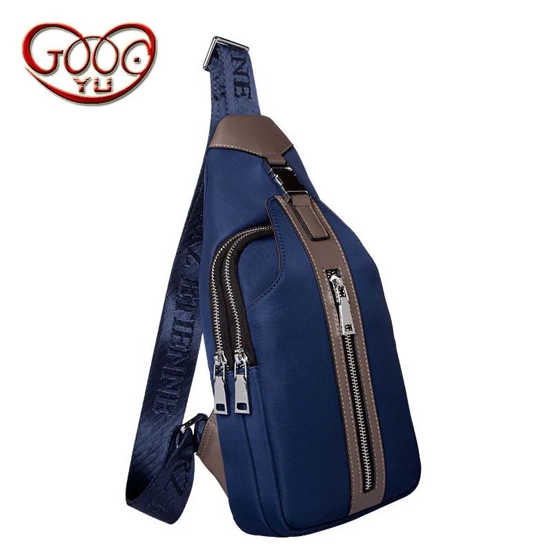 

Men's Oxford cloth Messenger bag Korean version of the wind style vertical paragraph waterproof chest bag and leisure men