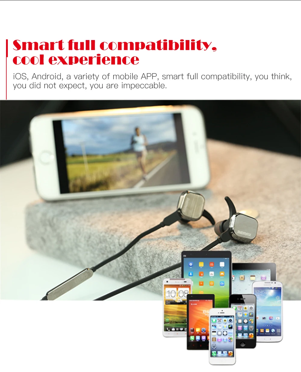 Remax S2 Wireless Magnetic Sports Earphone Bluetooth 4.2 Stereo Sound Headphone (11)
