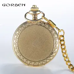 Новые роскошные золотые серебряные кварцевые карманные часы римскими цифрами Циферблат для мужчин для женщин часы Best подарки брелок с