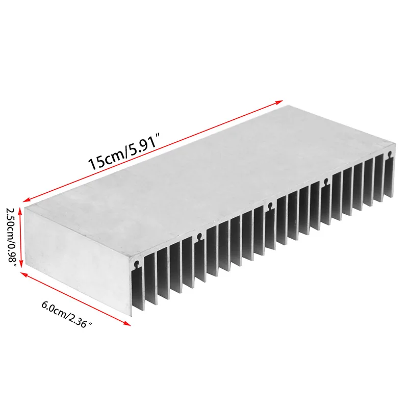 1 шт. радиатор алюминиевый радиатор прессованный профиль радиатор для электронного чипсета