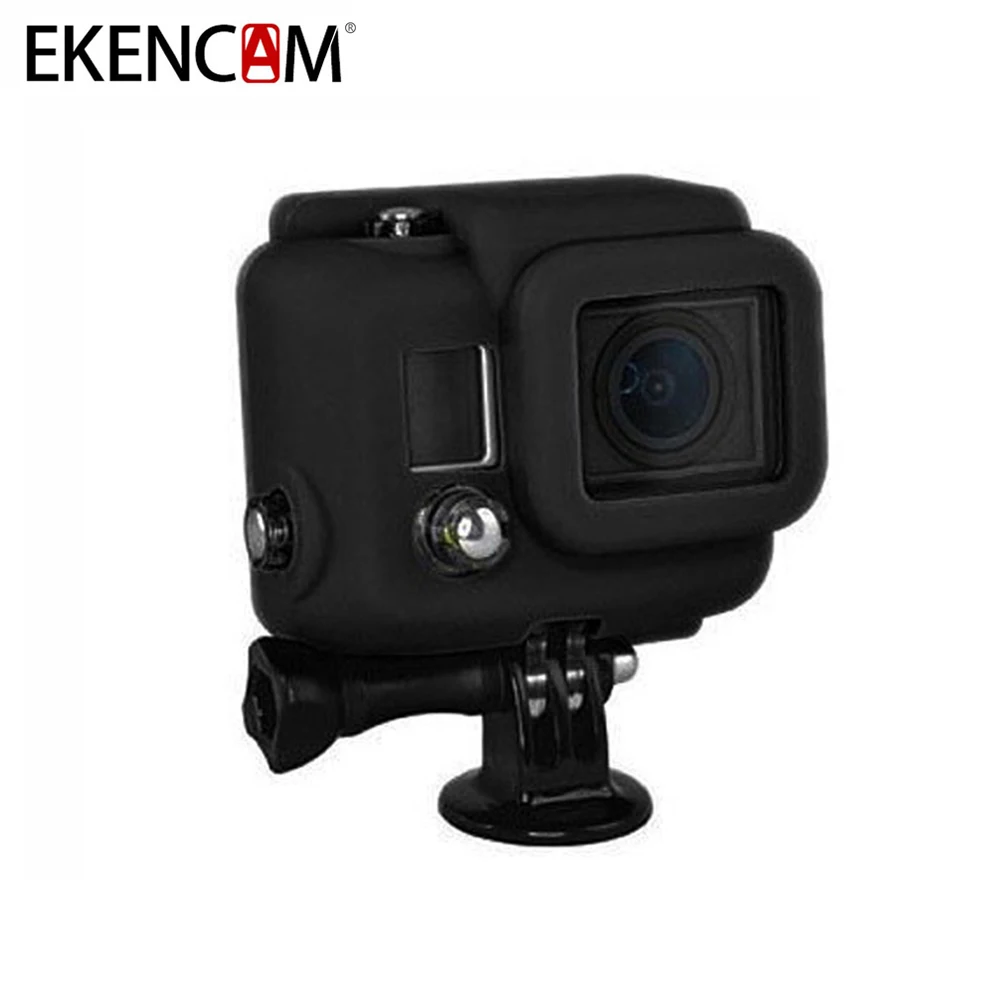 EKENCAM 3 цвета мягкий силиконовый защитный чехол резиновая сумка для камеры Gopro Hero 4 +