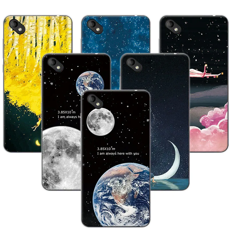 

YOUVEI Couple Phone Case Cover For BQ BQ-5035 5.0" Space Stars Art Print Soft TPU Silicon Case Covers For BQ 5035 Coque Fundas