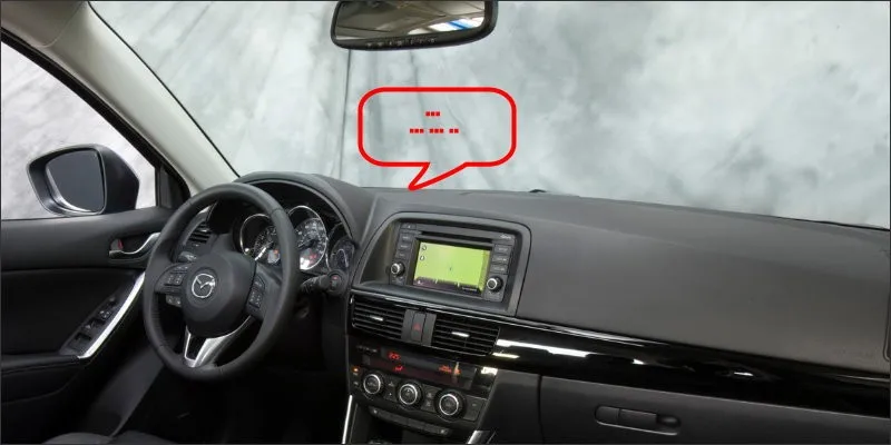 Mazda CX-5 Head up-display med trafikskyltsavläsning - YouTube
