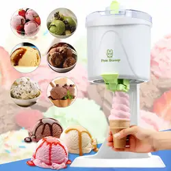 220 В-240 В Машины мороженое Лидер продаж Мини DIY Фрукты молоко автоматическая 20 Вт мороженого бытовые льда для Семья