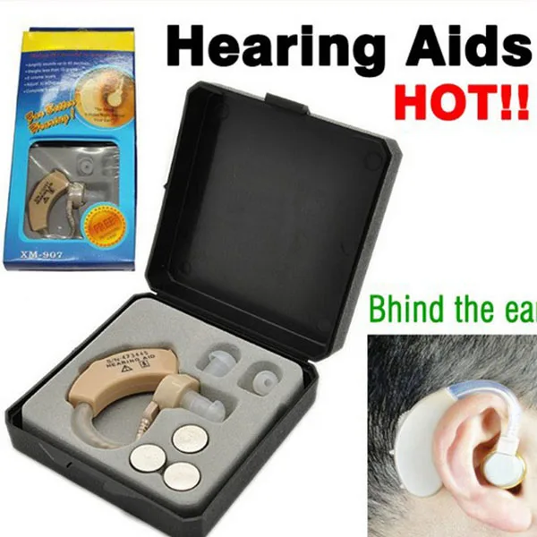 

New Small Convenient Behind Ear Hearing Aid Sound Voice Amplifier Invisible Hearing Aid for the Deaf Dropshipping