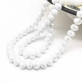 

Wholesale 4/6/8mm Rondelle Austria Faceted Crystal Glass Beads,Wheel Beads,Transit Beads,Bracelet Necklace Diy Jewelry Making #J