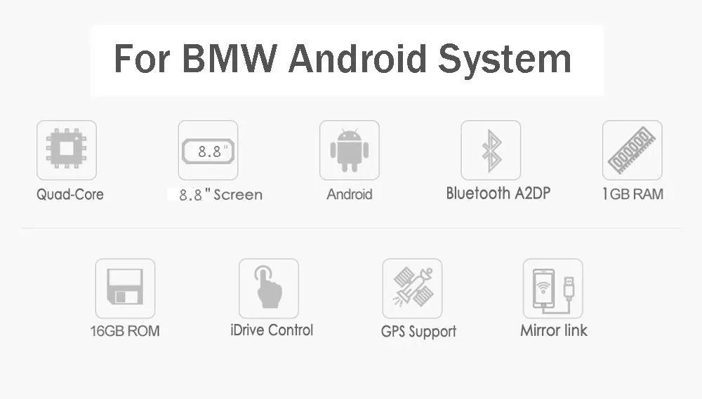 Perfect KiriNavi Quad Core Android 4.4  8.8 inch Car DVD player for BMW 1 Series F20/F21 2017 Navigation System 0