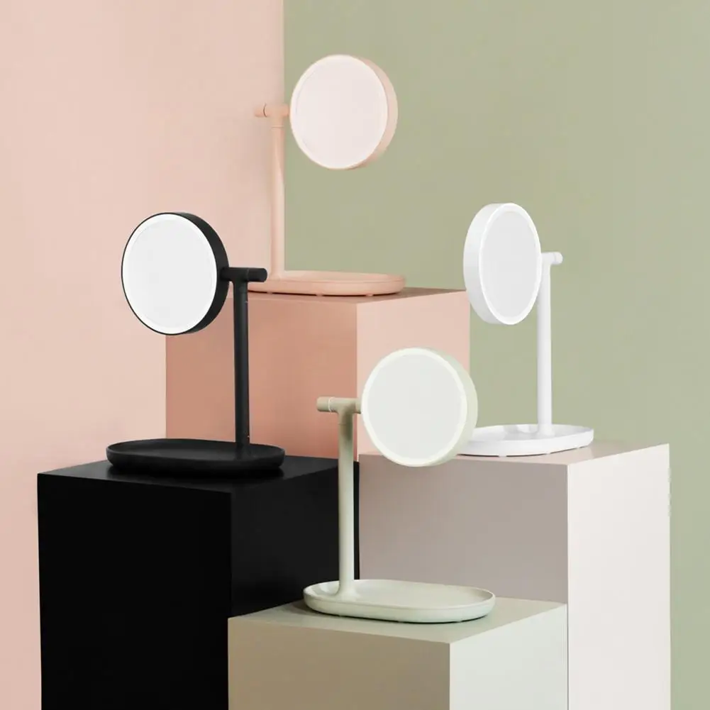 

Portable Double Sided LED Lighted Round Makeup Mirror Cosmetic Tool Night Lamp