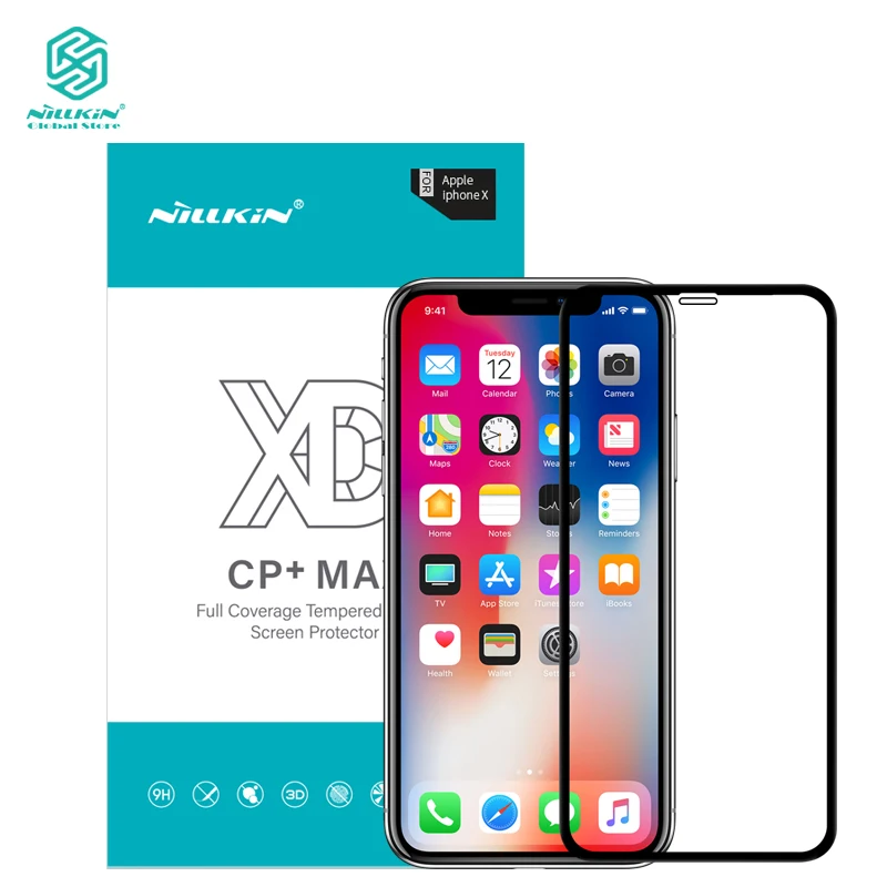 Nillkin glass film for iPhone Xs curved full screen Anti-Explosion protector Anti-broken edge Screen Protector | Мобильные телефоны