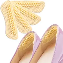 Новые силиконовые стельки мягкие липкие облегчающие боль защищают заднюю пятку комфортная стелька массажный инструмент для ухода за ногами вставки и подушки