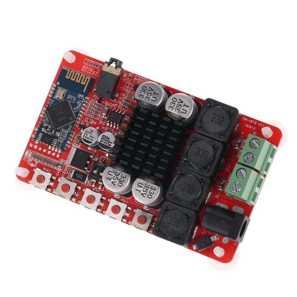 

TDA7492 Wireless Bluetooth 4.0 50W+50W 2-channel Audio Receiver Stereo Digital Power Amplifier Board Module