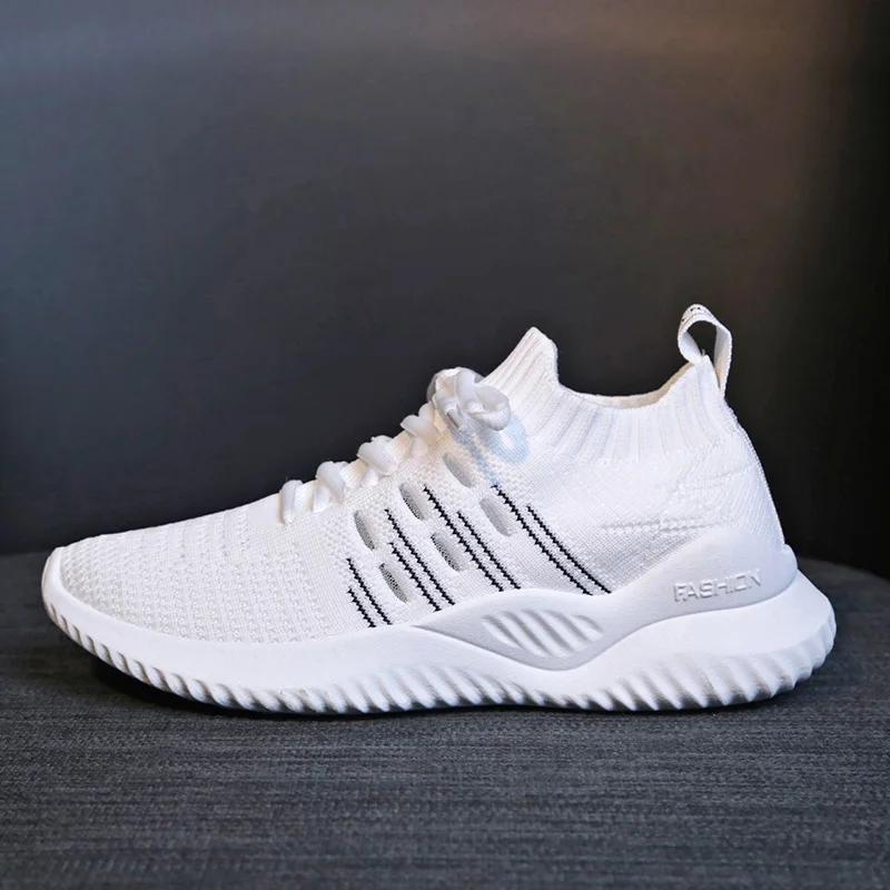 

Women Casual Shoes Fashion Breathable Walking Mesh Flat White Sneakers female Gym Shoes