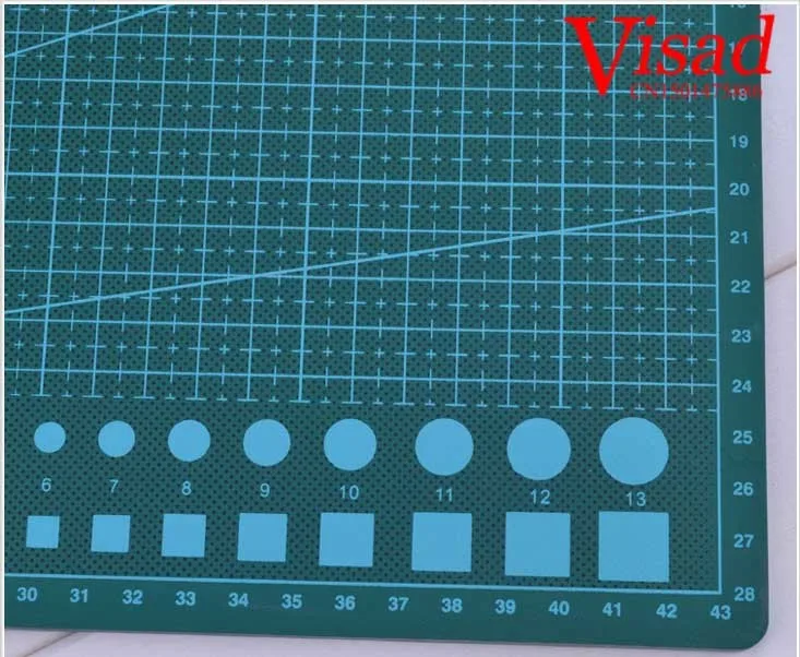 ПВХ Резка Коврики A3 Craft темно-зеленый лоскутные инструменты Резка Pad ремесло Резка доска 30 см* 45 см