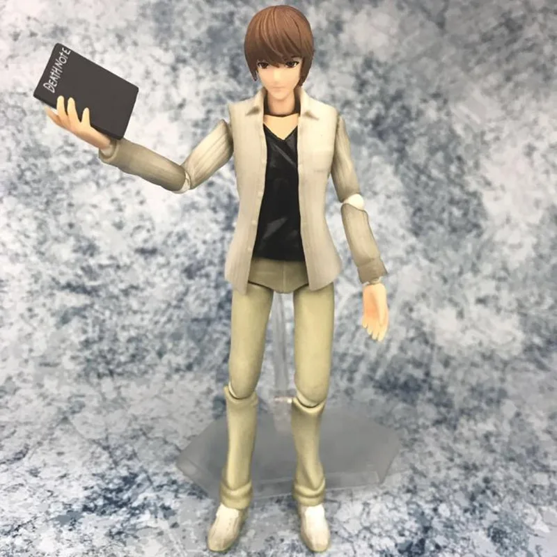 DEATH NOTE Figma 008 Yagami световые Фигурки игрушки Death Note L 16 см ПВХ модель кукла с коробкой