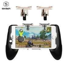 Sovawin быстрый запуск PUBG мобильный геймпад джойстики контроллер L1R1 игровая Кнопка триггер Aim Fire Key для Iphone Android держатель