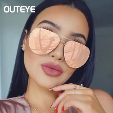 Солнцезащитные очки цвета розового золота для женщин и мужчин,, фирменный дизайн, негабаритные зеркальные солнцезащитные очки, женские солнцезащитные очки в металлической оправе, Gafas De Sol