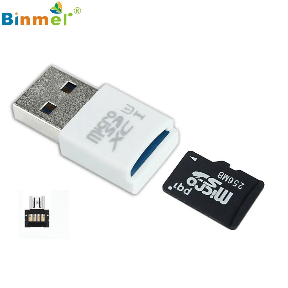 Красивые GITF Фирменная Новинка 2017 Белый Мини 5 Гбит/с супер Скорость USB 3.0 + OTG Micro SD/SDXC TF карты читатель адаптер Прямая доставка dec18