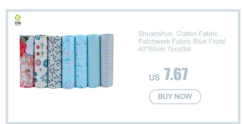 Shuanshuo Patchwork Хлопчатобумажная ткань Печать Цветочные серии Bundle для DIY Sewing Cloth Carfts 50pcs / lot 24cm* 20cm A1-50-1