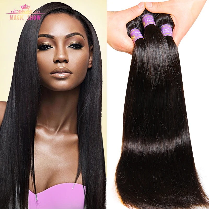Cheap 7A Peruvian Virgin Hair Straight 3 Pcs lot Unprocessed Virgin Straight Hair bundles Peruvian human hair weave 8-30 inch