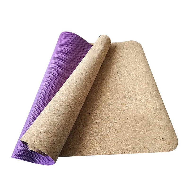 

FEWIYONI Cork TPE Yoga Mat Eco-Friendly Non Slip 150cm *61cm*2mm Pilates Mat Tapis Yoga Fitness Exercise Mats Gym Mat