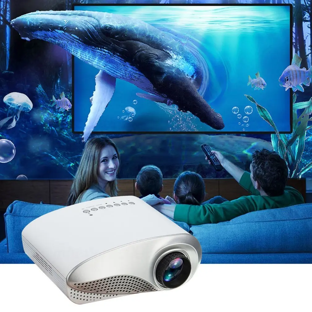 3D Full HD 1080P Mini Projector LED Multimedia Home Theater USB VGA Multi-interface Input HDMI TV AV Portable Projector 3D Full HD 1080P Mini Projector LED Multimedia Home Theater USB VGA Multi-interface Input HDMI TV AV Portable Projector