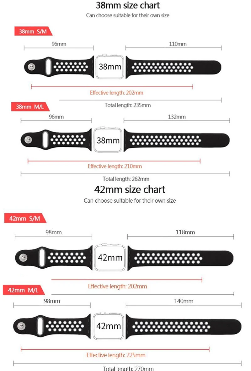 Высокое качество 42 мм, 38 мм, 40 мм, 44 мм, ремешок для iwatch, спортивный браслет для Apple Watch, ремешок, силиконовая серия 5, 4, 3, 2 и 1