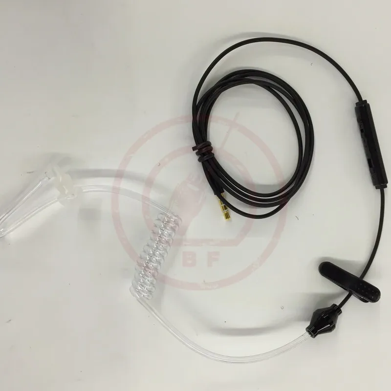 New 3.5mm Multifunctional Anti-Radiation Air Duct Earpiece Headset for All 3.5mm Phones Receive Calls Black (1)