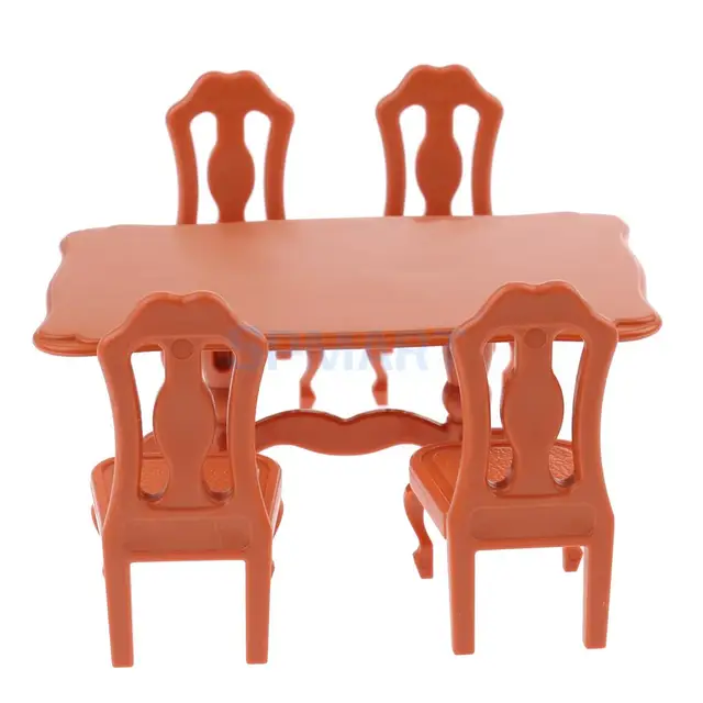 Special Price Retro 1:12 Scale Miniature Brown Table Chair Set for Dollhouse Dining/Living Room Furniture Decor Accessories Brown Special Price Retro 1:12 Scale Miniature Brown Table Chair Set for Dollhouse Dining/Living Room Furniture Decor Accessories Brown