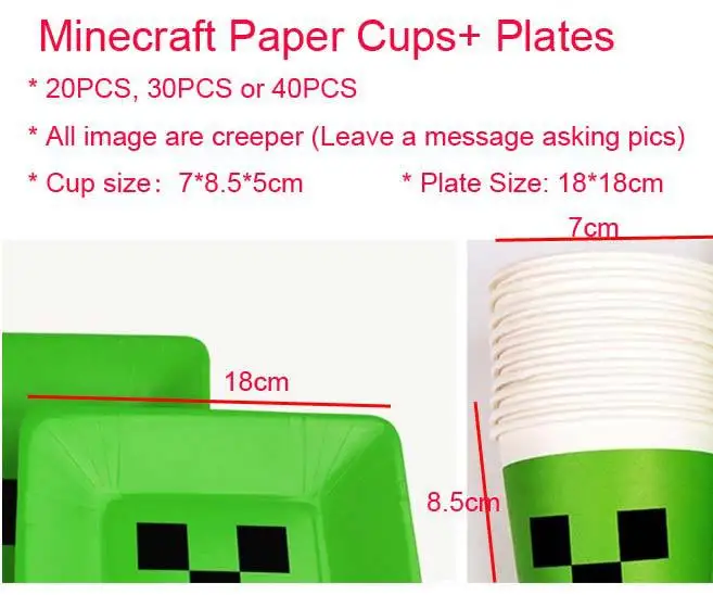Free Shipping 20PCS 18 18cm JJ Creep Plate 7 8 5 font b Minecraft b font