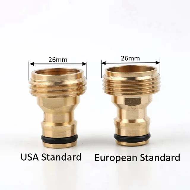 1Pc 3/4 "Sárgaréz Férfi Női Szál Gyors Csatlakozó Adapter Tömlő Csőcső Permetező Fúvóka Kerti Öntözőkészülékek - Image 3