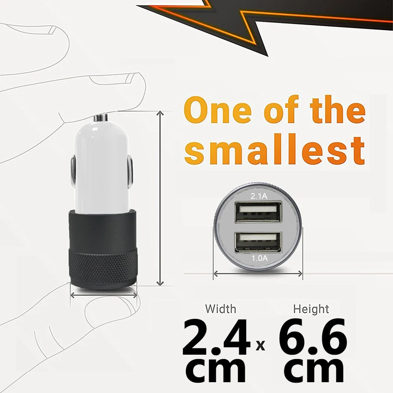 TISDLIP 3.1A 5 V المزدوج USB شاحن سيارة الهاتف المحمول شاحن 2 منفذ USB سريع سيارة شحن ل فون سامسونج اللوحي سيارة-شاحن