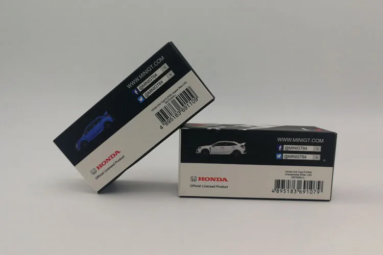 Оригинальная фабрика 1:64 CIVIC Тип R FK8 игрушечный автомобиль из сплава игрушки для