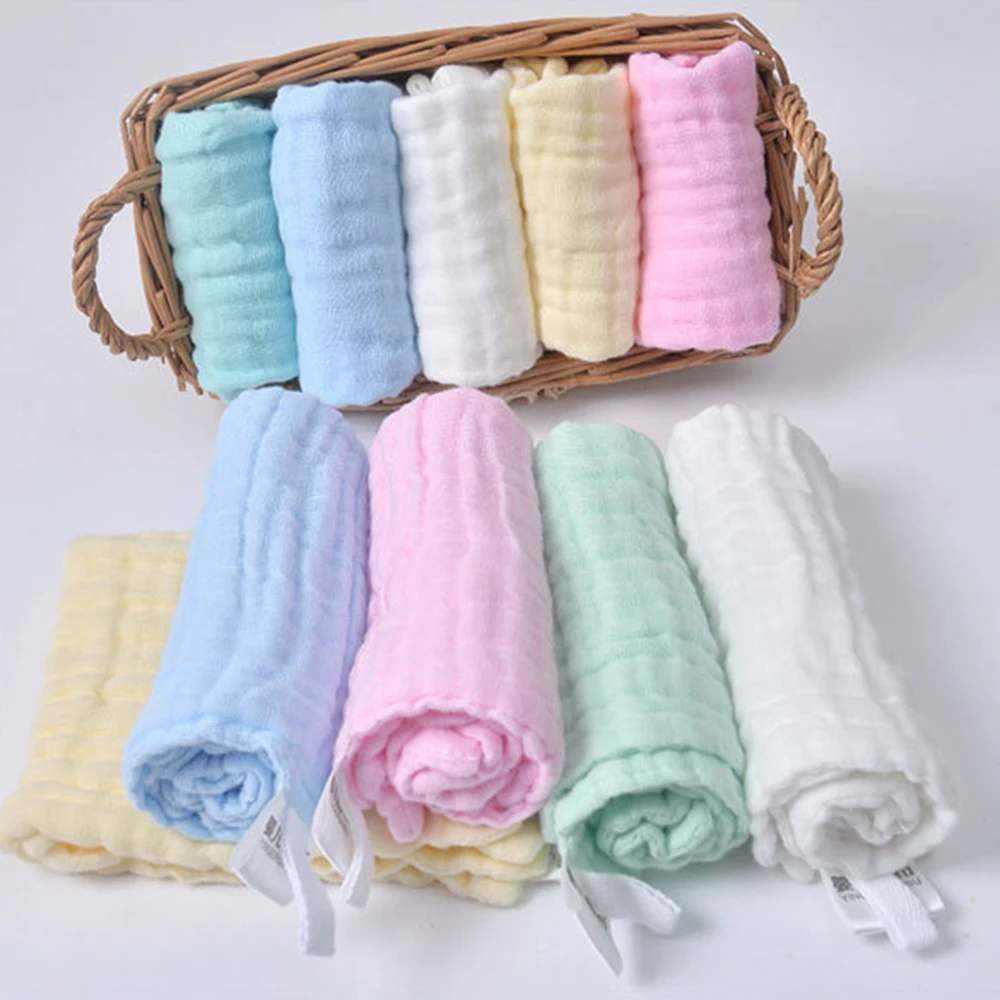 Детские банные полотенца, хлопок, марлевые, одноцветные, мягкие, для новорожденных, детские полотенца, уход за лицом, за телом, ультра сильное поглощение воды