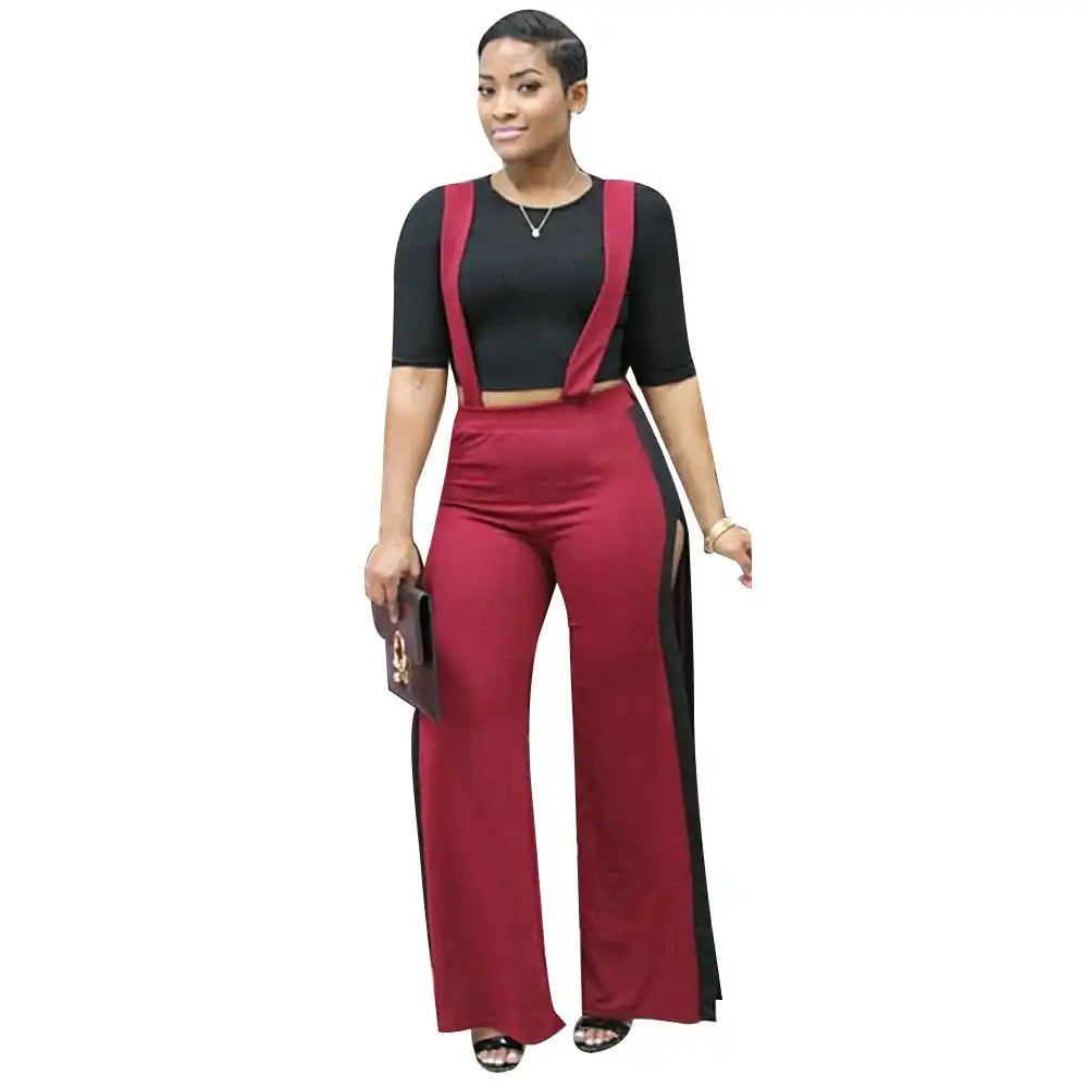 romper pants with slits