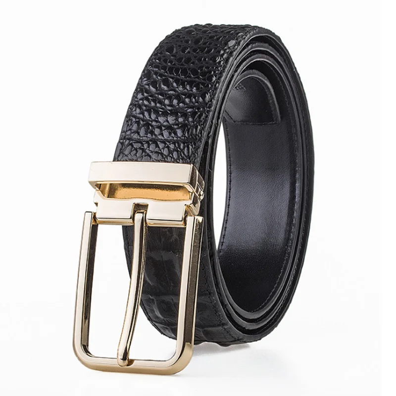 

Brand new Male cow Genuine Leather Belts Lichee Pattern cow belt men Pin buckle adjustable length cowskin belt man golf belt