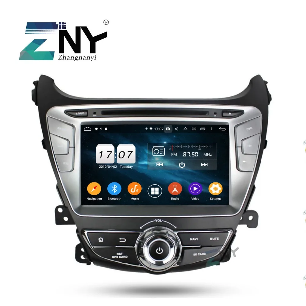 Sale 8" IPS Android 9.0 Car Stereo GPS For Hyundai Elantra 2014 2015 Auto DVD Radio DSP Navigation Audio Video Player Backup Camera 1