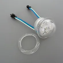 36 мм 6 шт. 5050 smd ucs1903 rgb сменный ЖК-экран с наибольшем световым потоком 12В, светодиодные фары, digital rgb полный цвет цифровой лампы, DC12V вход переменного тока, Водонепроницаемый IP67