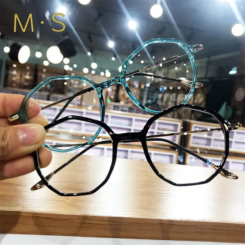 MS анти-синий луч света компьютерные очки радиационно-стойкие прозрачные очки оправа для глаз унисекс плоские зеркальные очки
