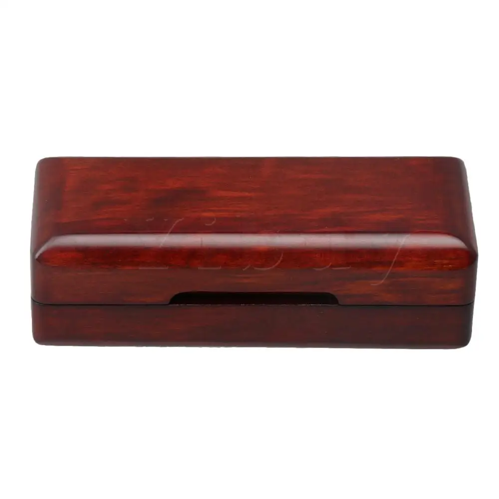 Yibuy 11x4.5x3.5cm Red Wooden Sax Mouthpiece Box Case Suitable for