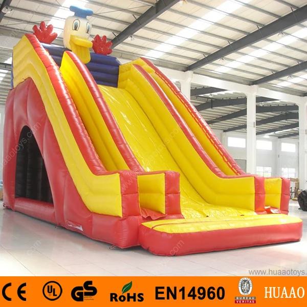 

Free Shipping Double Lane Duck inflatable slide with free CE/UL air blower