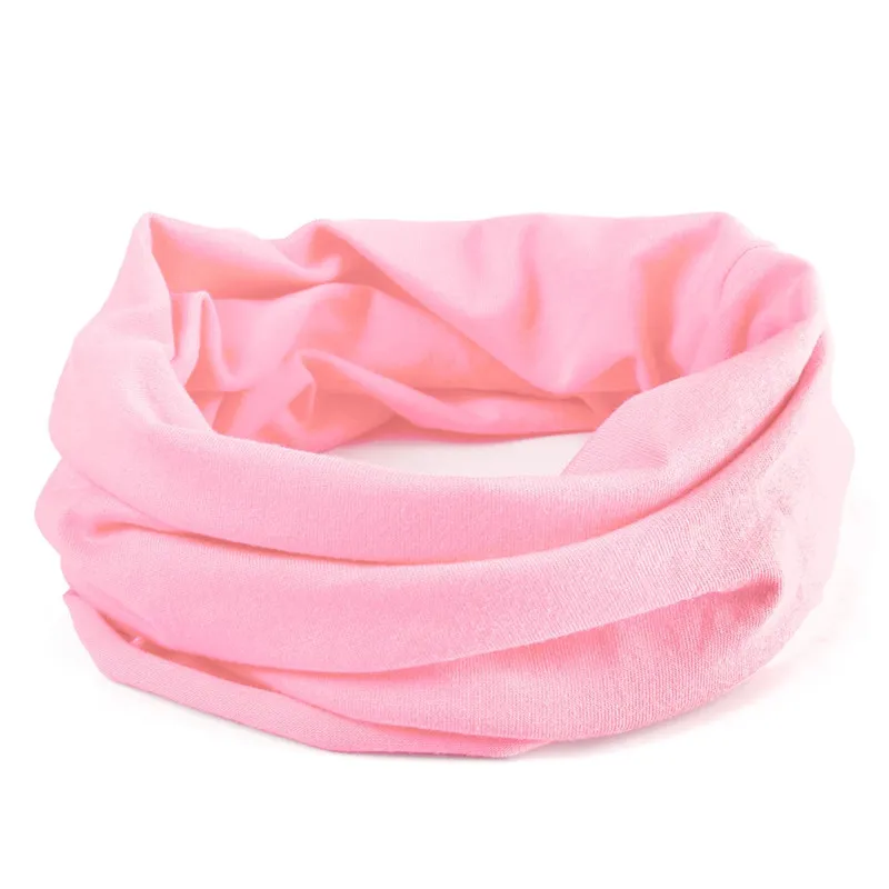 Новинка, хлопковый детский шарф, шапки, Детские шарфы с принтом шейный платок для маленьких мальчиков, Круглый кольцевой ошейник, грелка для шеи, осенне-зимние шапки - Цвет: pink