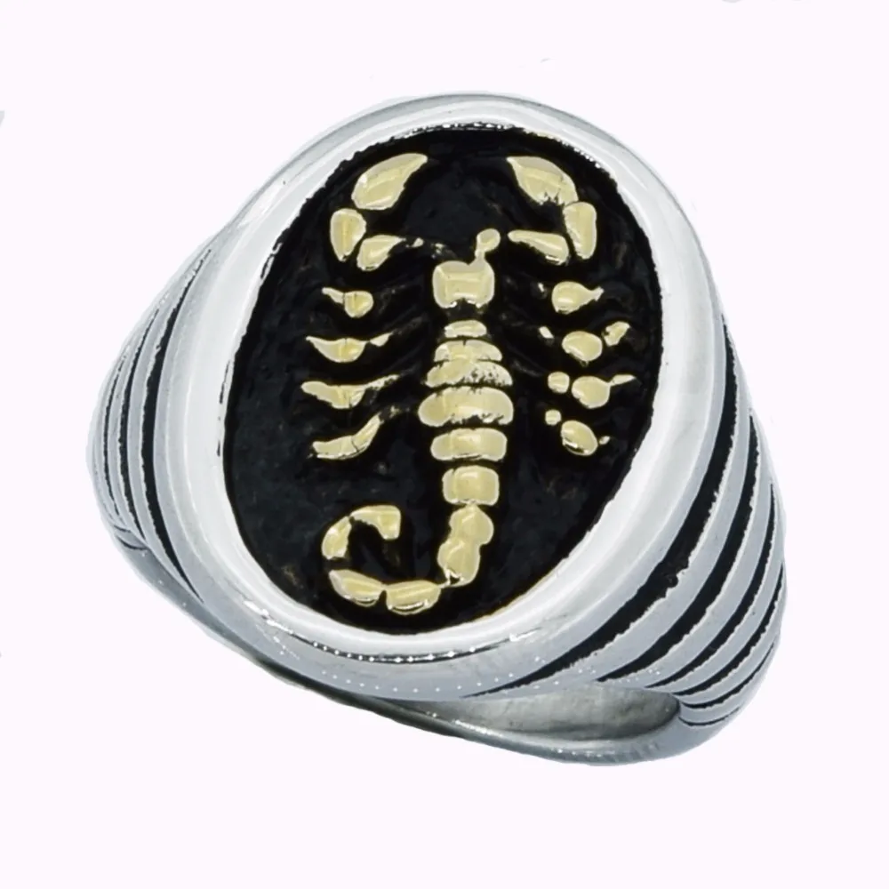 

FANSSTEEL Stainless steel jewelry zodiac sign scorpion ring FSR14W53