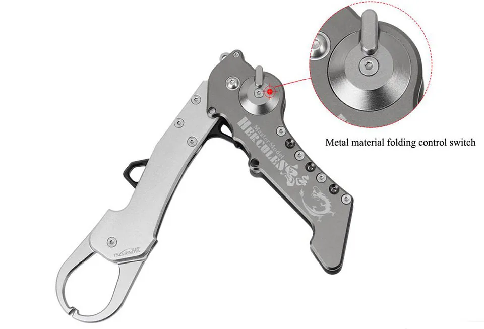 Tsurinoya 190 г рыба сцепление Геркулес авиации алюминий сплав складной губы Рыбалка снасти захват захватами Accessoryer