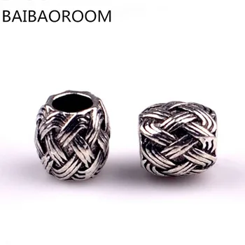 

20PCS Tibet Braided Alloy Beads DIY Jewelry Accessories Fit For Pandora Bracelets